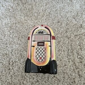 Retro Jukebox Ceramic Wall Decor - Pink, Yellow, Black